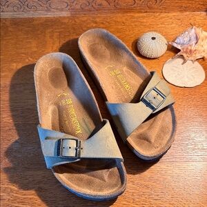 Madrid Birkenstock, stone color size 38